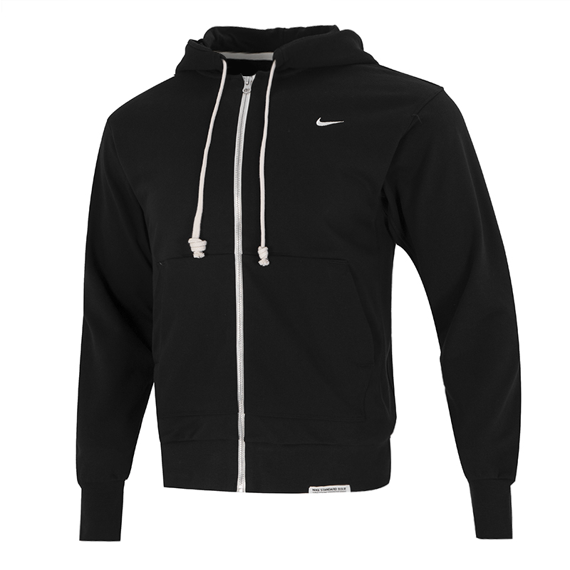 耐克M NK DF STD ISSUE FZ HOODIE男针织连帽夹克-毛圈DQ5817-010